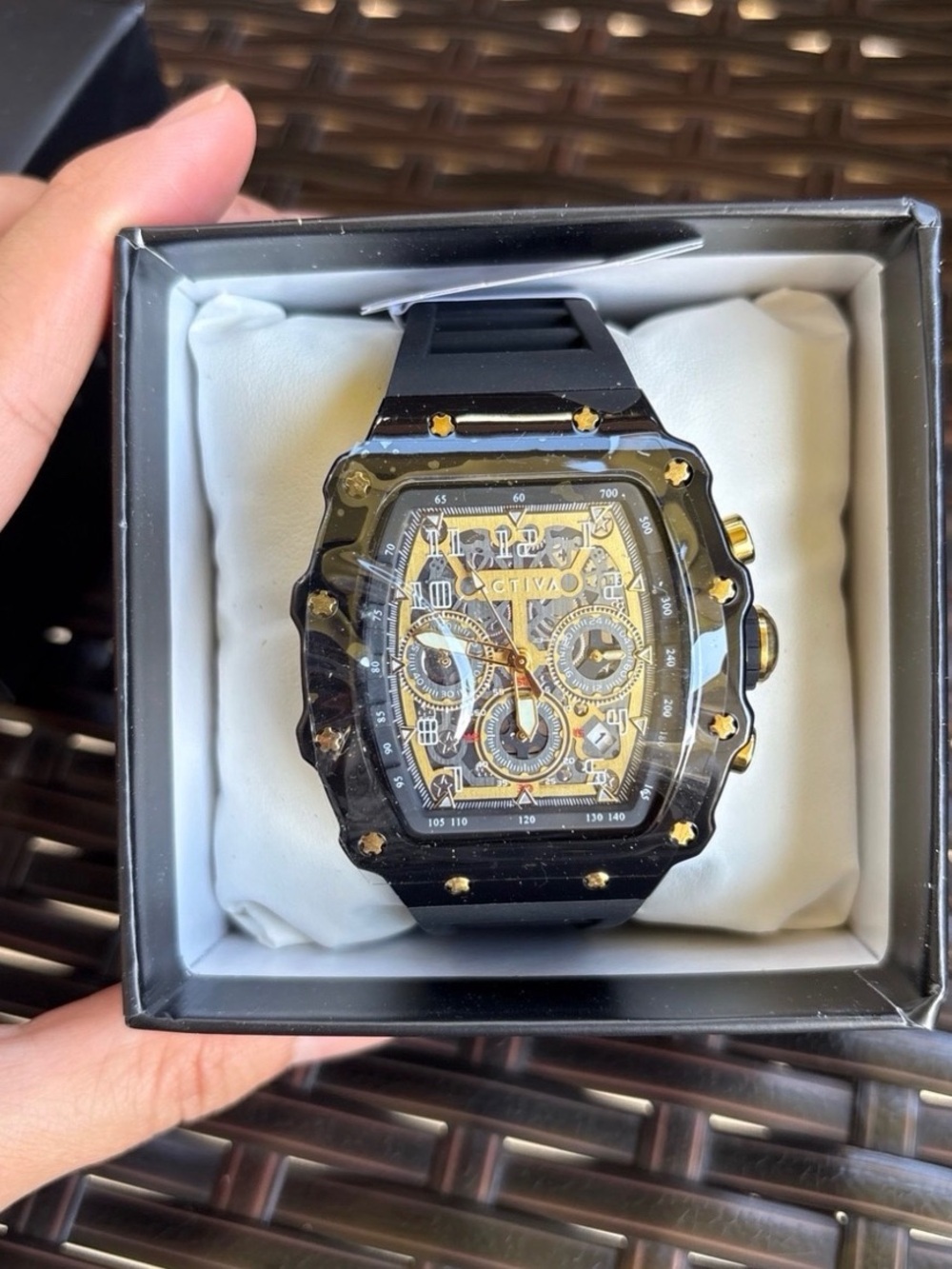 Activa Fury X Invicta Men's Watch w/ Skeleton Dial - 44.3mm, Black